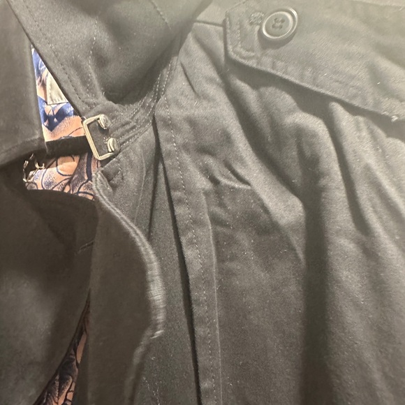 JEAN PAUL GAULTIER TARGET TRENCH COAT 12 BLACK WINTER DESIGNER - Picture 7 of 16